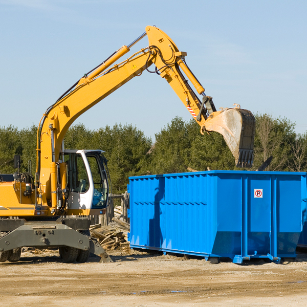 what size residential dumpster rentals are available in Parsonsburg Maryland